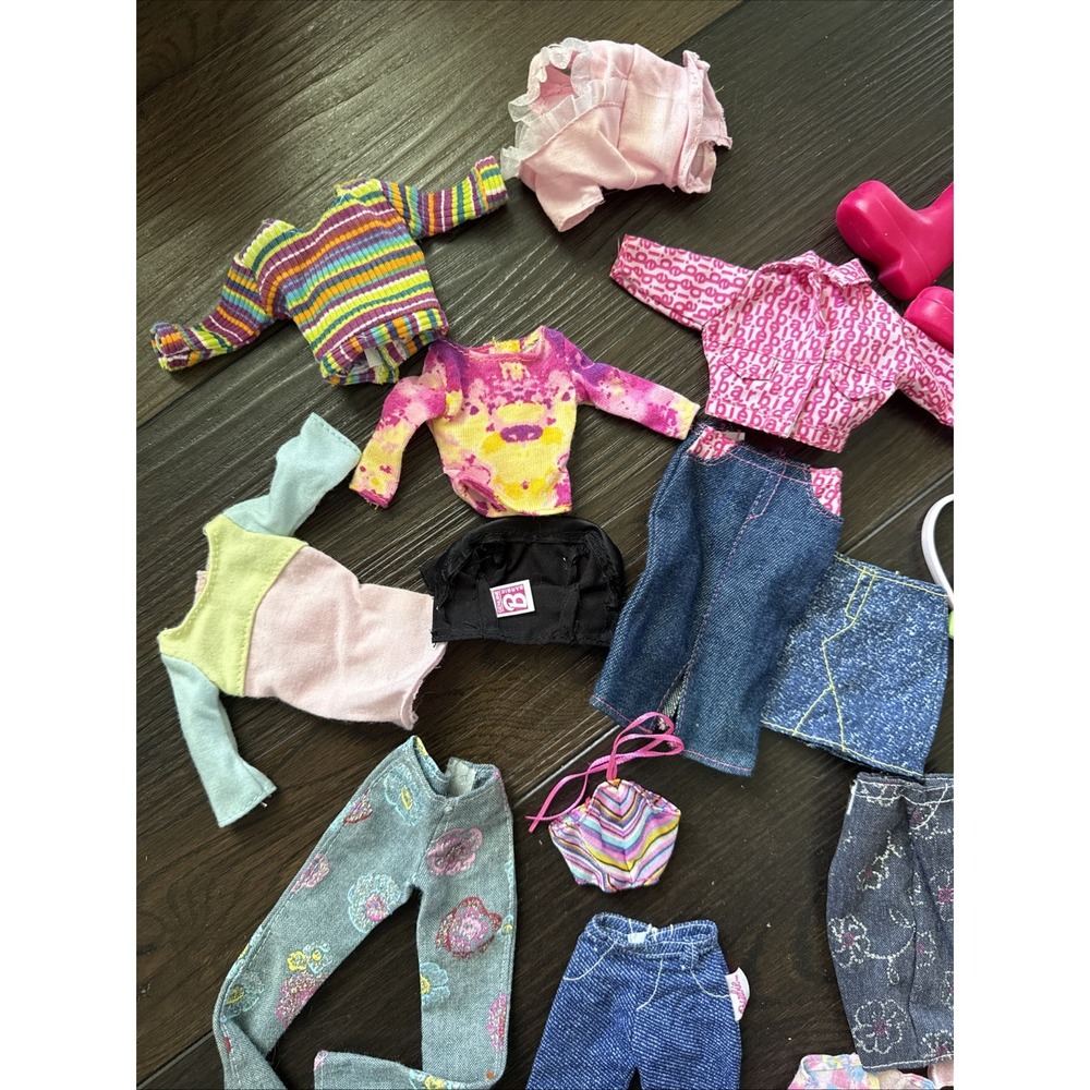 Huge 2000s Barbie & Ken Doll Clothes Lot Shoes Dresses Y2K Fashion Accessories - Picture 2 of 10